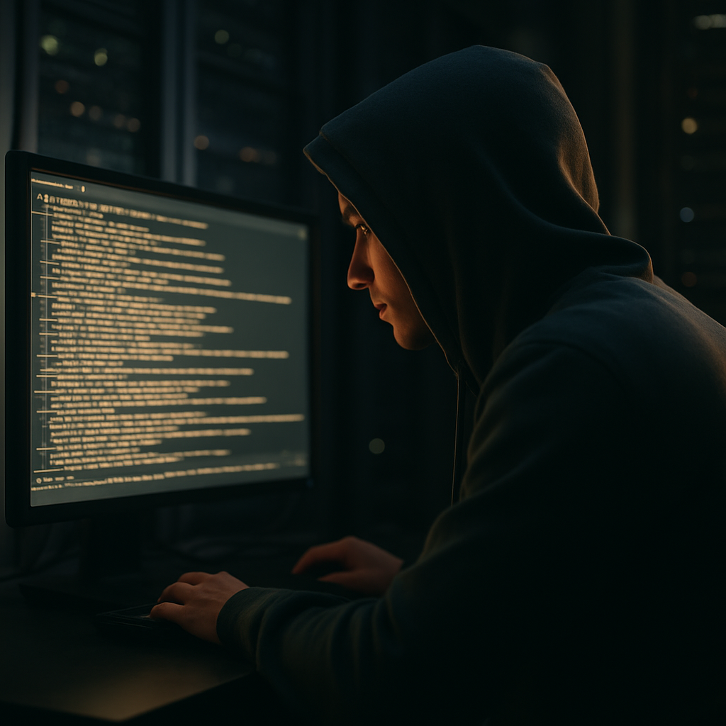 Cybersecurity analyst inspecting raw headers to strengthen email security for hackers