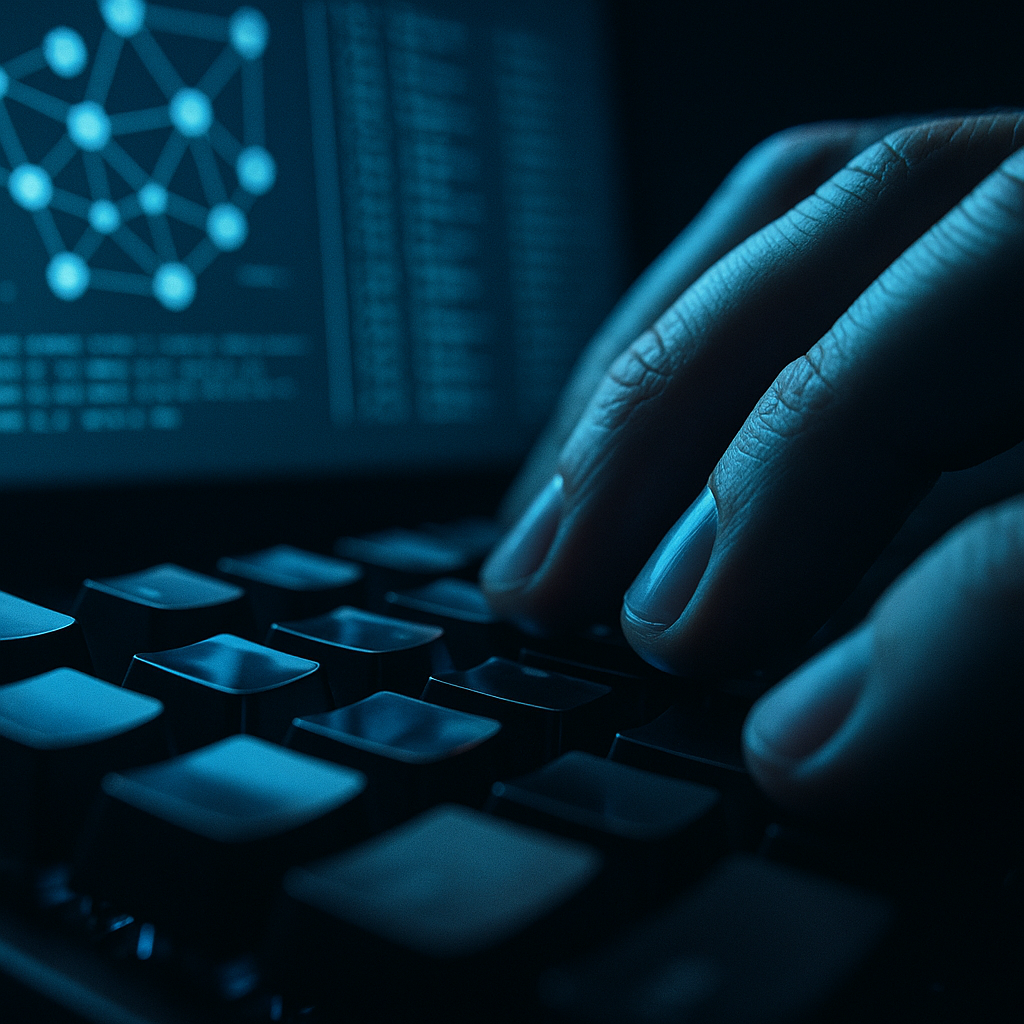 Close-up of hacker typing using OSINT tools 2026 reconnaissance frameworks